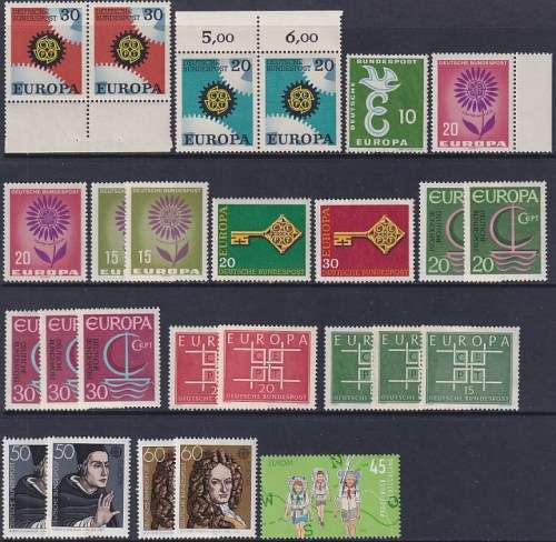 EUROPA / GERMANY - selection of MNH stamps with good values included